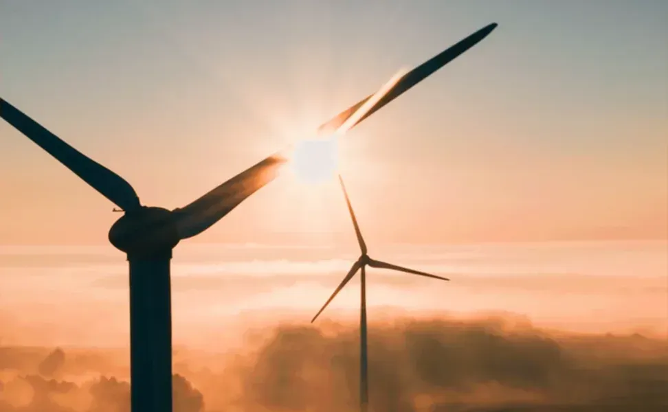 Wind turbines supporting green hydrogen and green steel development in Oman - Hind Bahwan Group